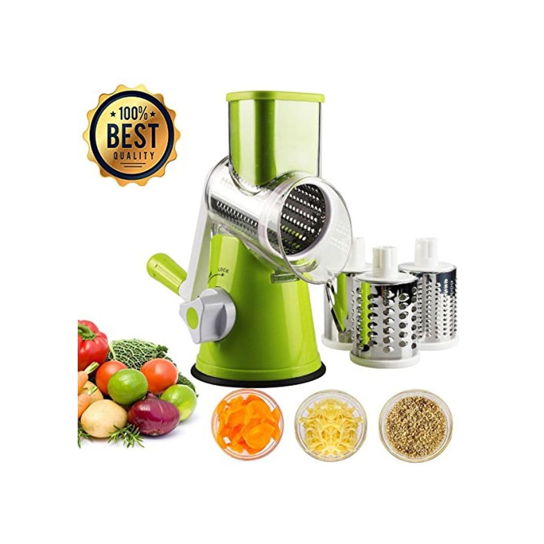 Product YIY Mandolina slicer Cortador de Verduras Frutas en Espiral Multifuncional