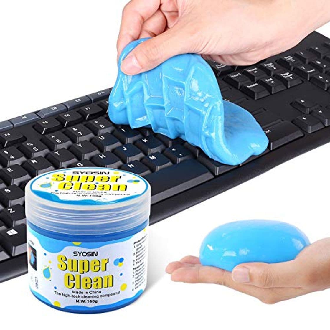 Product SYOSIN Limpiador Teclado Gel Universal de Limpieza de Polvo Limpiador de Bacterias