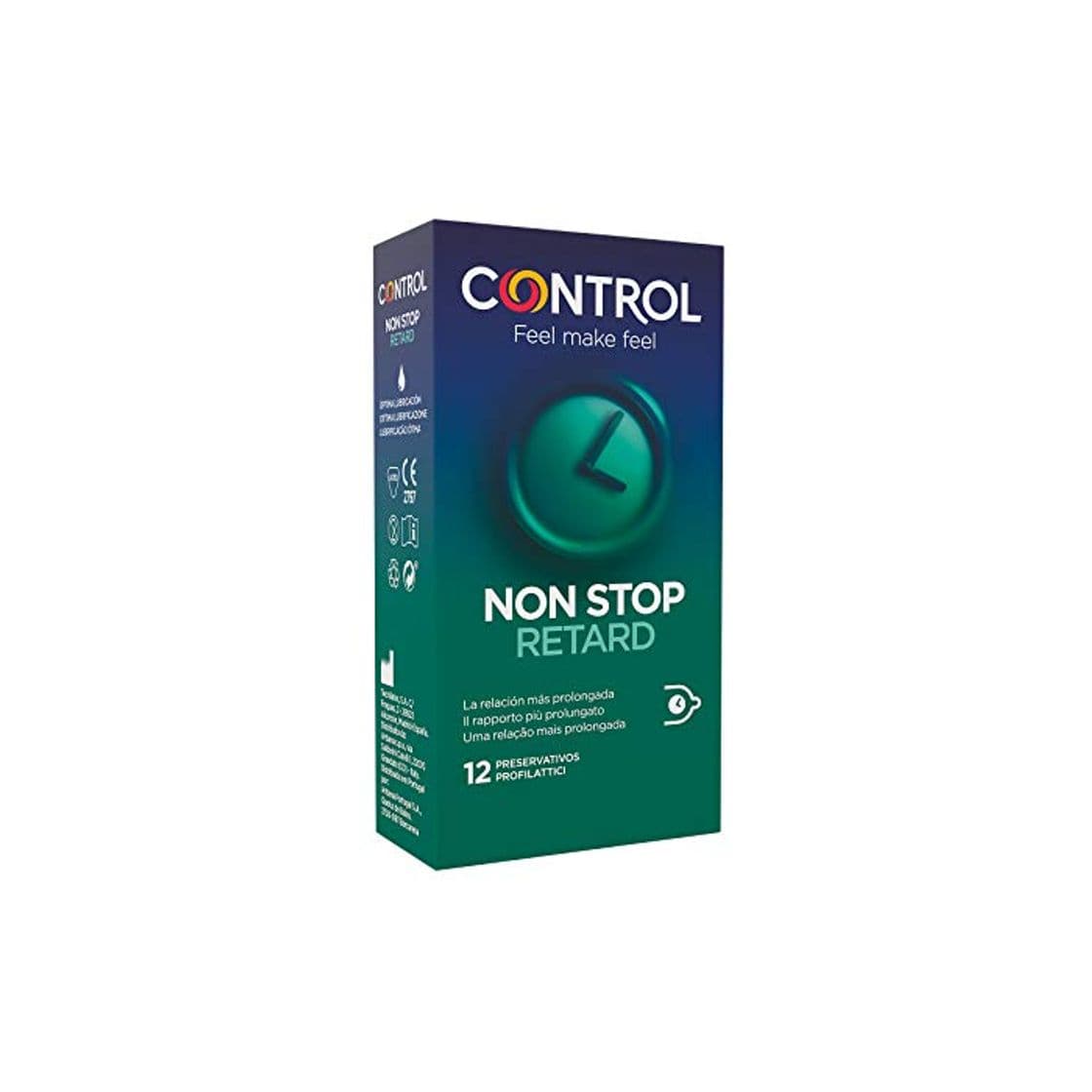 Product Control Preservativos Non Stop Retard 12 Uds 12 Unidades 50 g