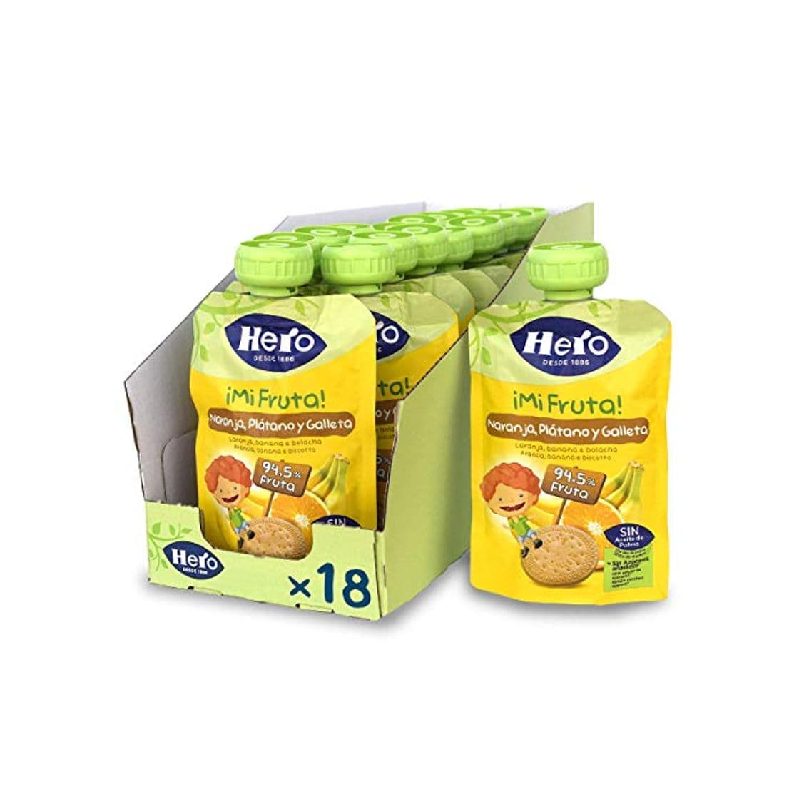 Product Hero Baby Mi Fruta - Bolsita de Fruta con Naranja