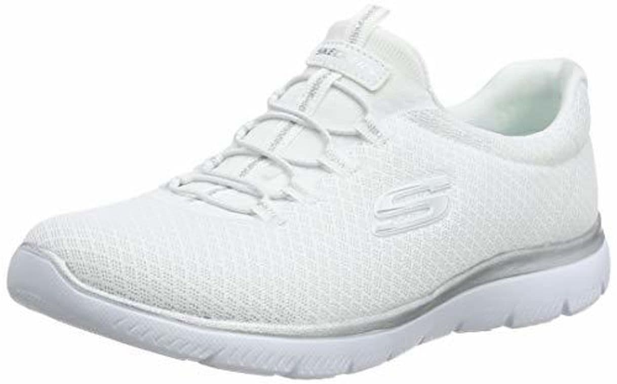 Fashion Skechers Women 12980 Low-Top Trainers, White