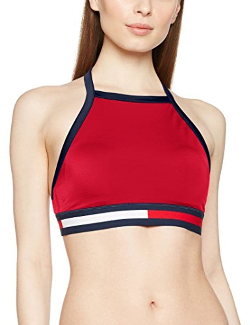 Fashion Tommy Hilfiger WW0WW19067, Sujetador Deportivo Para Mujer, Rojo