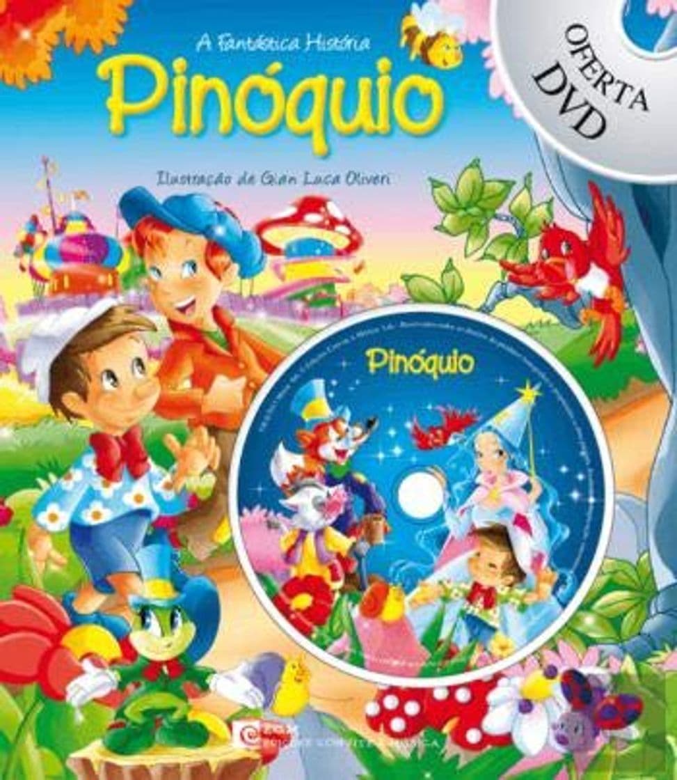 Book Pinóquio Livro com Oferta de DVD