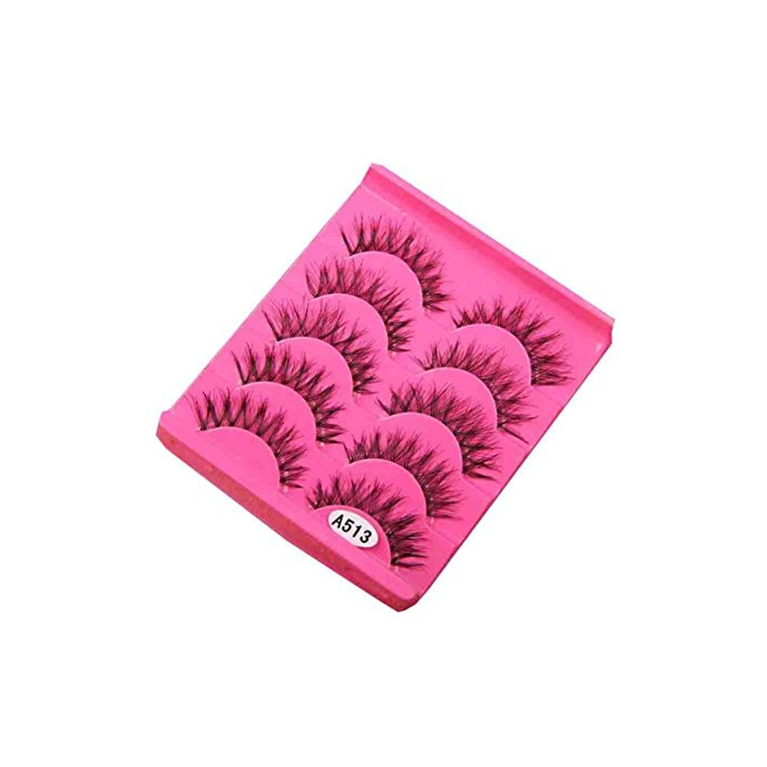 Product 5 pares 3D reutilizable hecho a mano suave que se encrespa pestañas postizas espesa belleza delgada