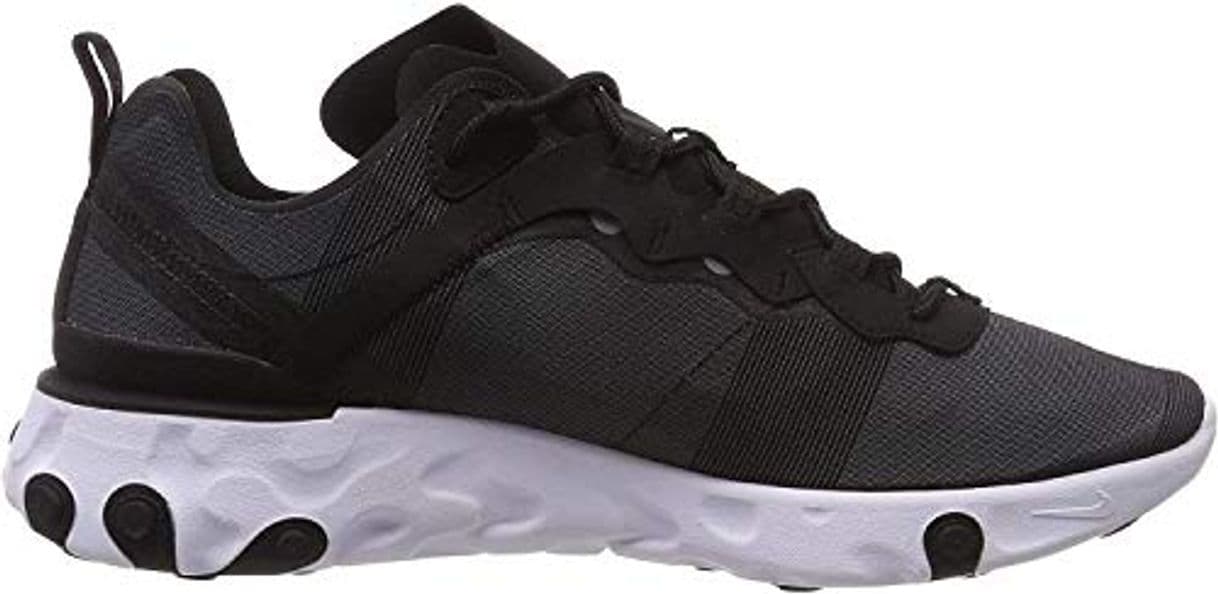 Product Nike React Element 55, Zapatillas de Running para Hombre, Negro