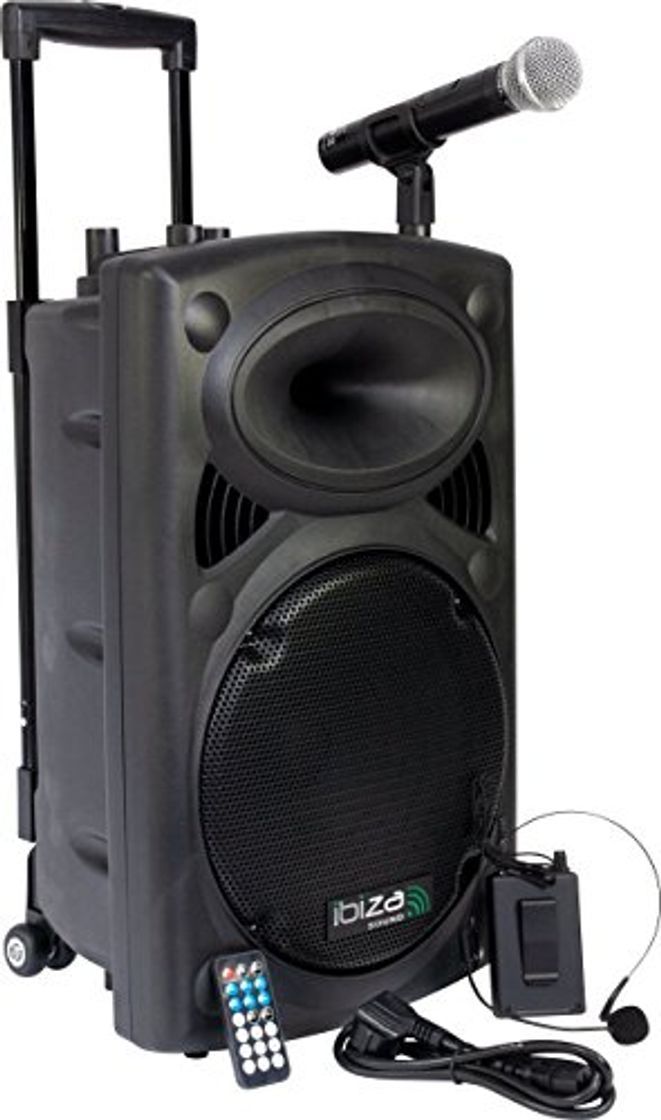 Producto Ibiza Sound PORT12VHF- BT Sistema de sonido portátil y autónomo de 12"/30