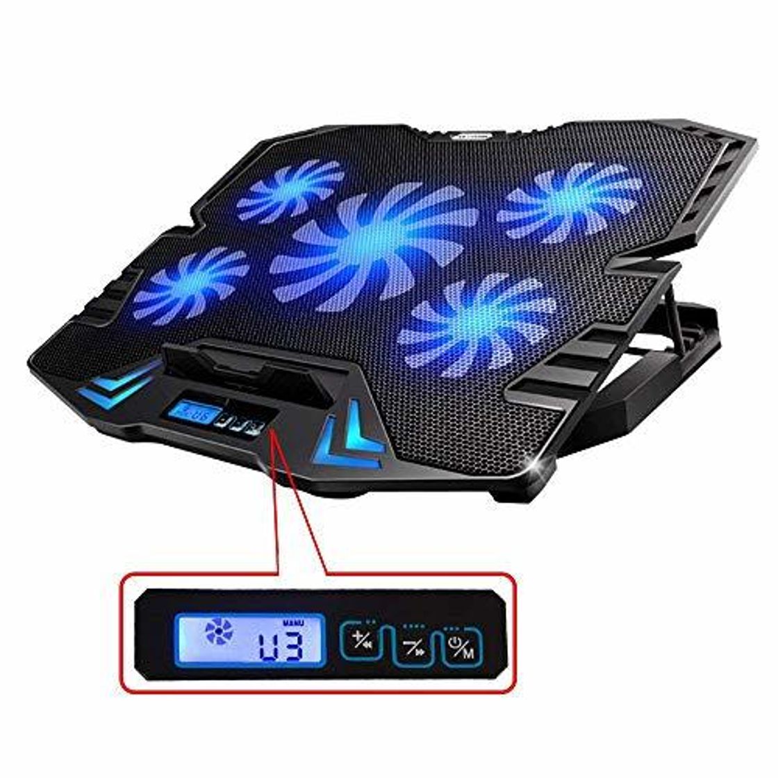 Electrónica TopMate C5 10-15.6 pulgadas Gaming Laptop Cooler Cooling Pad