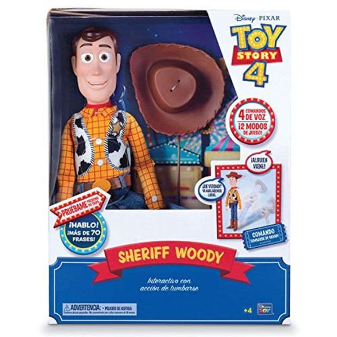 Producto Toy Story 4 - Woody Super Interactivo, con voz en español y