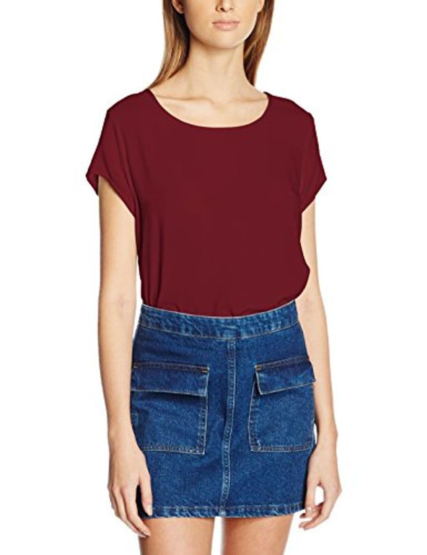 Moda Vero Moda Boca SS Blouse Noos Blusa, Rojo