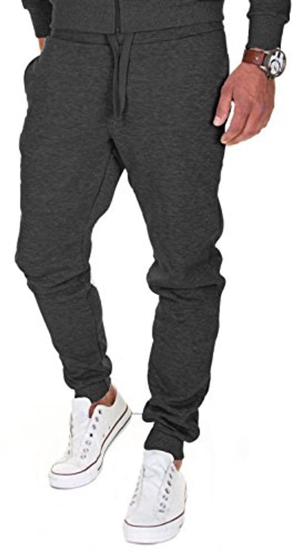 Fashion MERISH Pantalones Jogger Hombre Deportivos Joggers Modell 211 Antracita XL