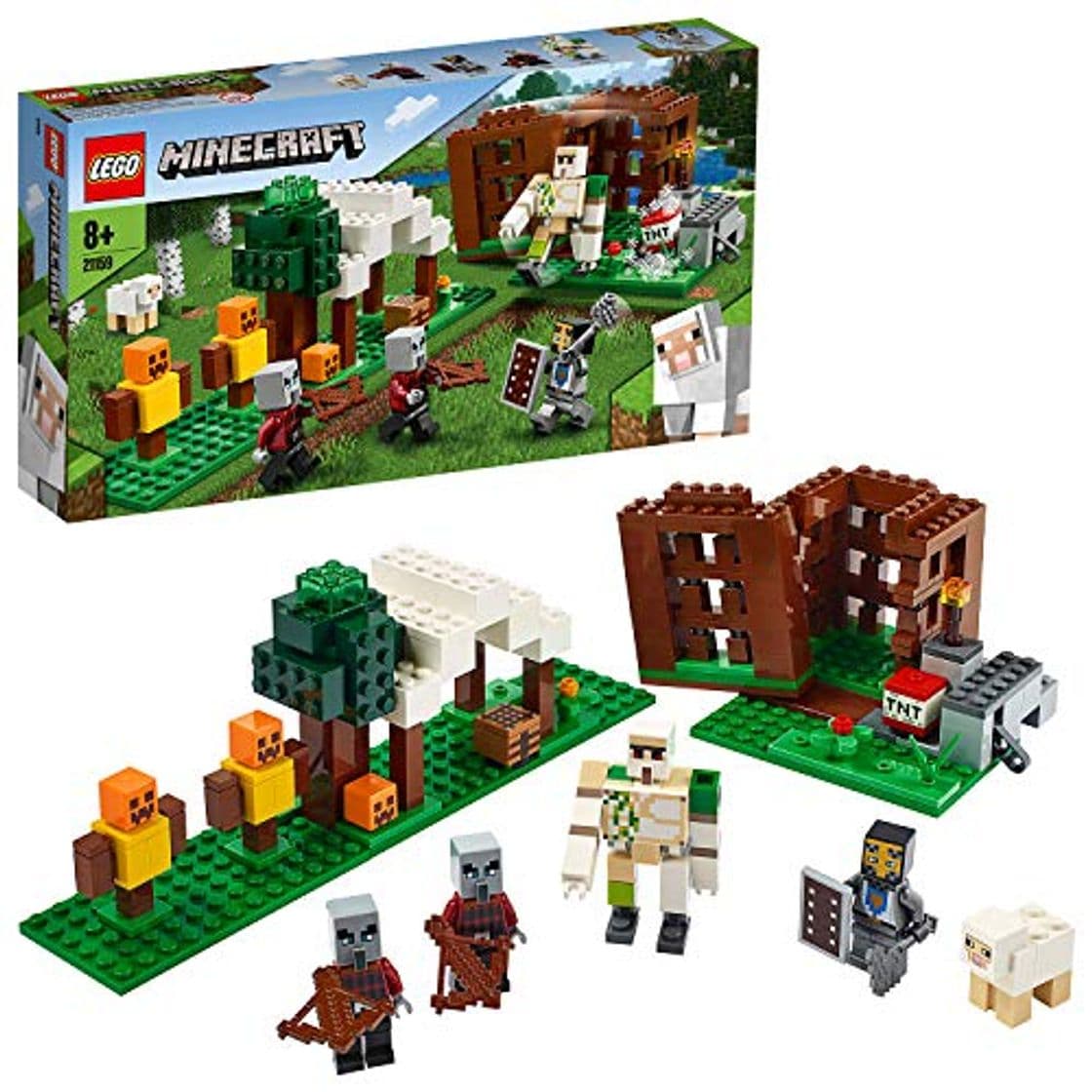 Producto LEGO Minecraft - El Puesto de Saqueadores, Juguete de Construcción para Recrear