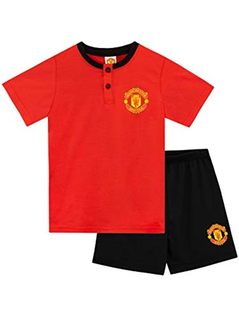 Fashion Premier League Pijamas de Manga Corta para niños Manchester United Rojo 9