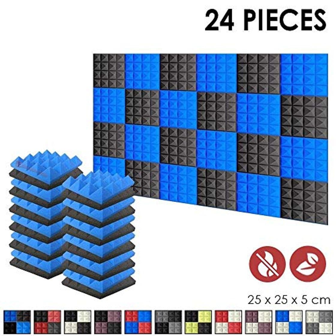 Producto Super Dash 24 Unidades de 25 X 25 X 5cm Insonorizacion Pirámide