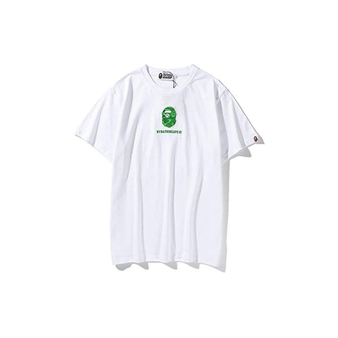 Fashion ZGDGG Hombres Bape La Camiseta del Verano De Manga Corta Escote De