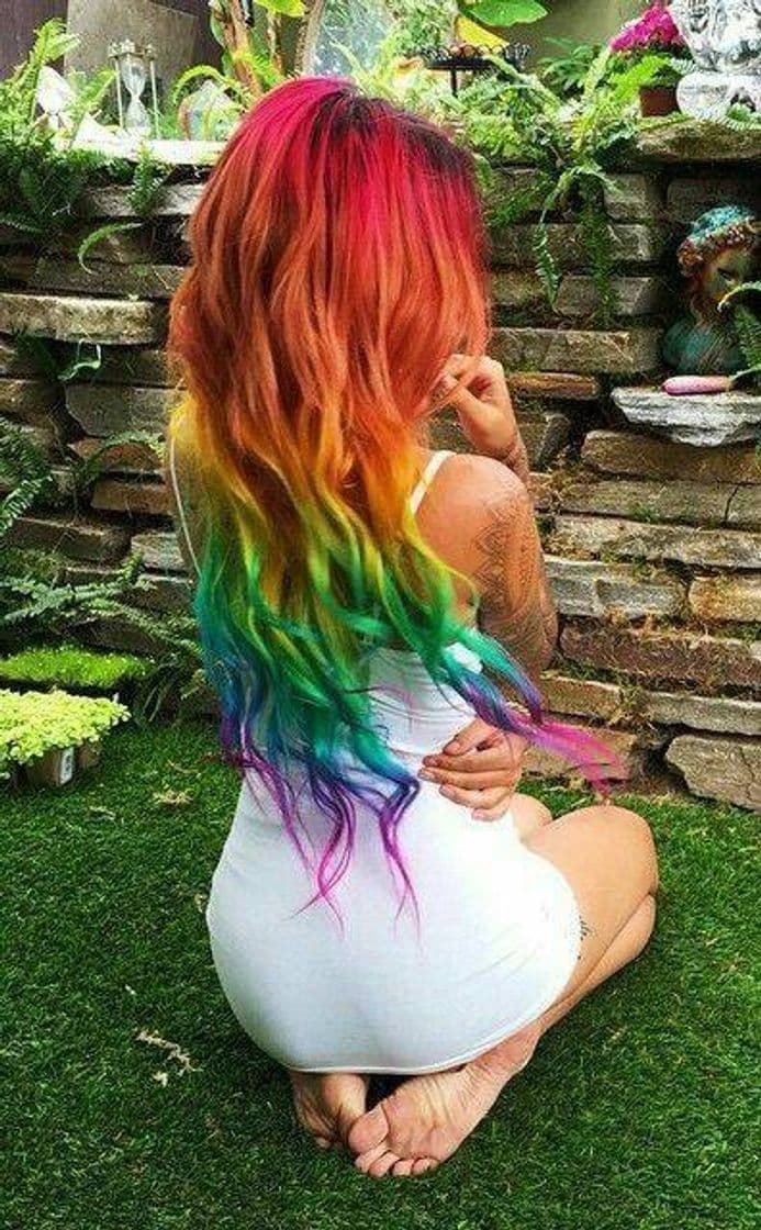 Fashion Rainbow hair