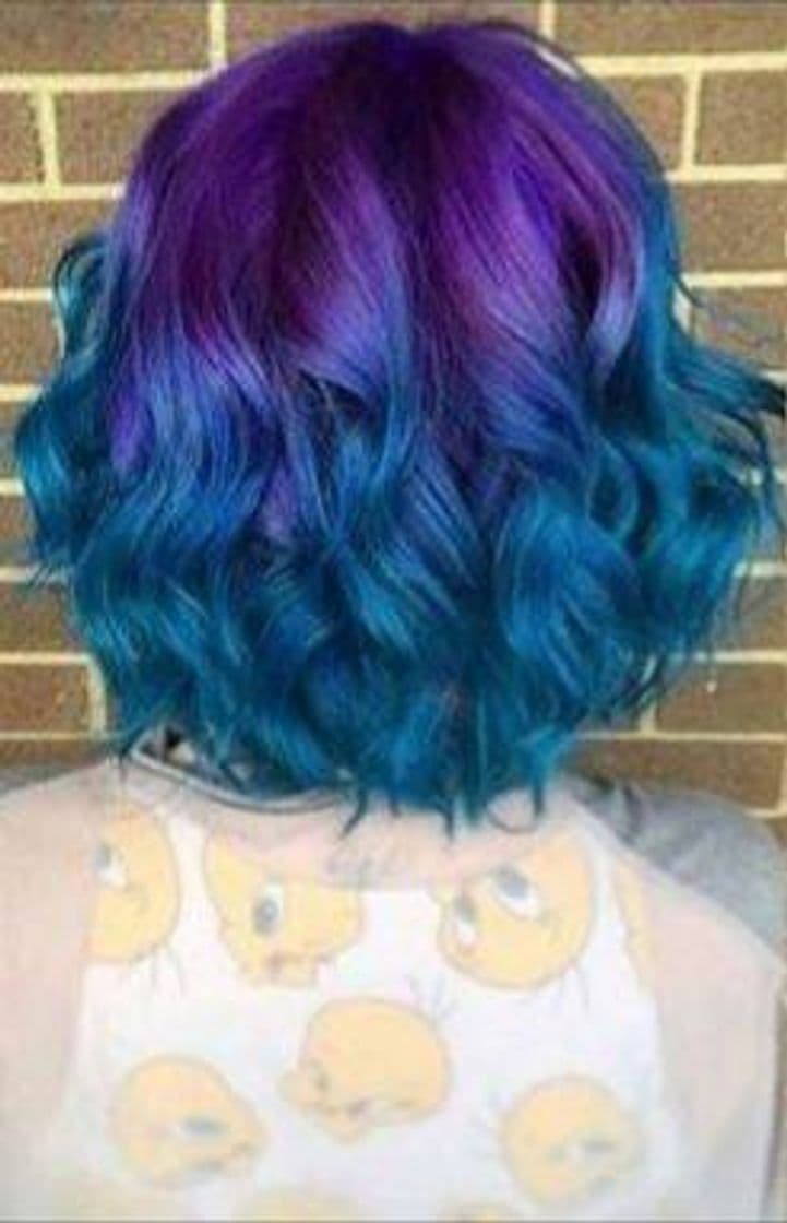 Fashion Purple Blue hair