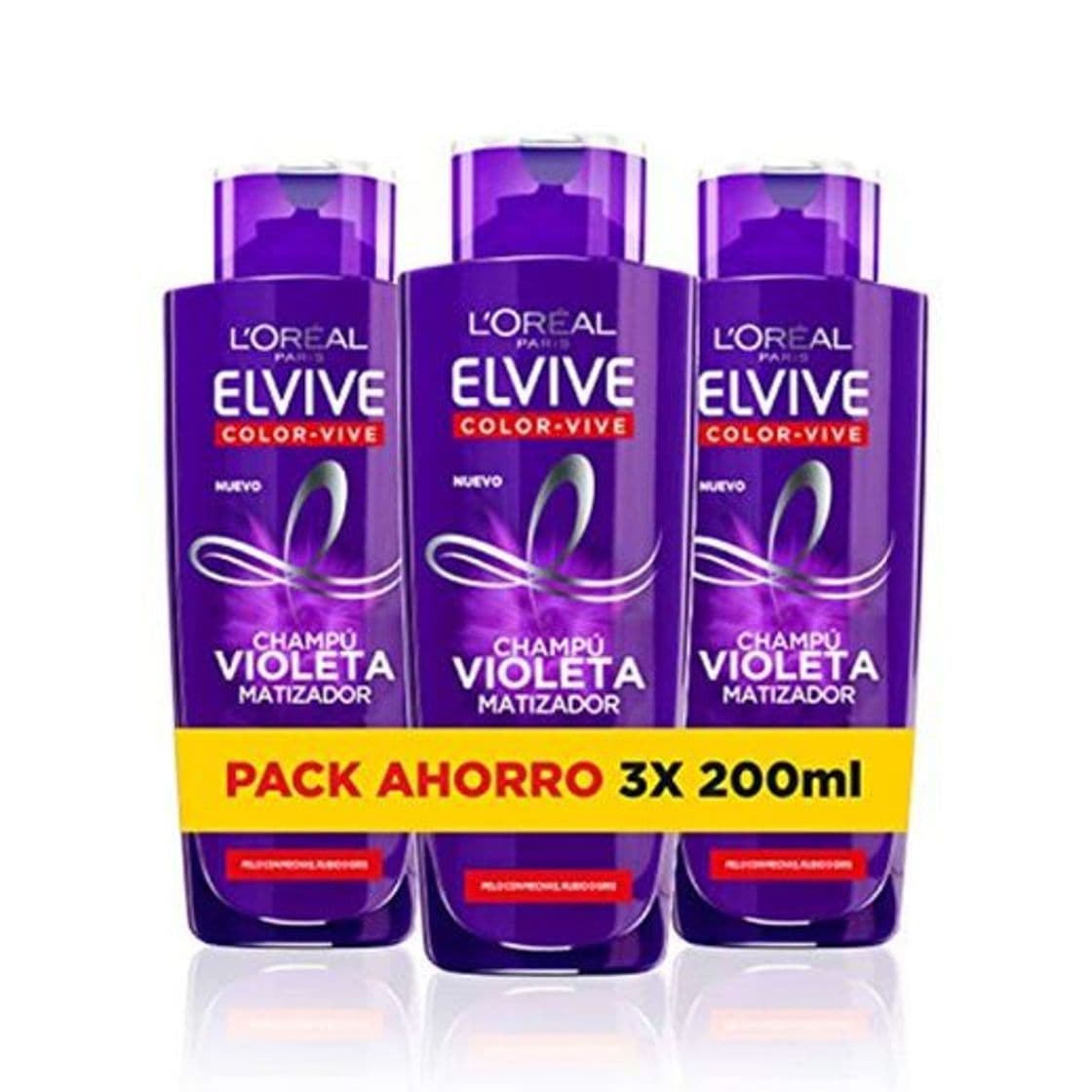 Belleza L'Oréal Paris Elvive Color Vive Champú Violeta Matizador para el Pelo con