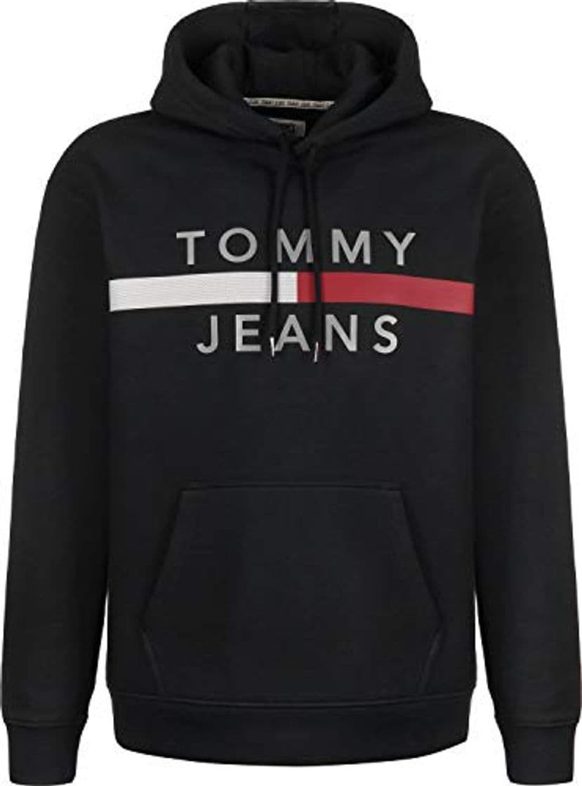 Fashion Tommy Jeans Reflective Flag Sudadera con Capucha tomm yblack