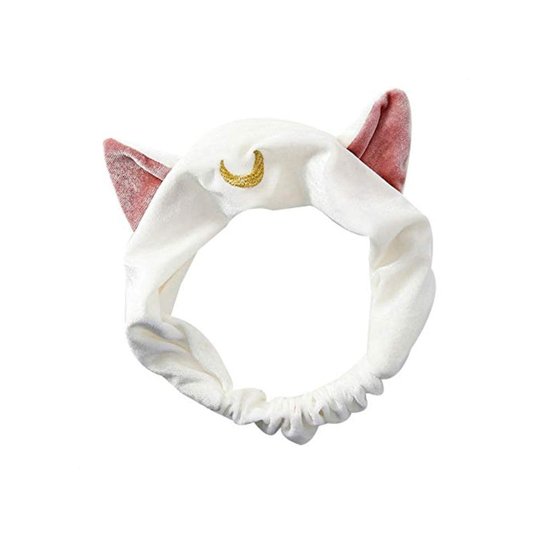 Producto Qimao Women Cat Ears Headband Face Wash Cosmetic Hair Hoop Make up Headwear Shower Yoga Hair Band