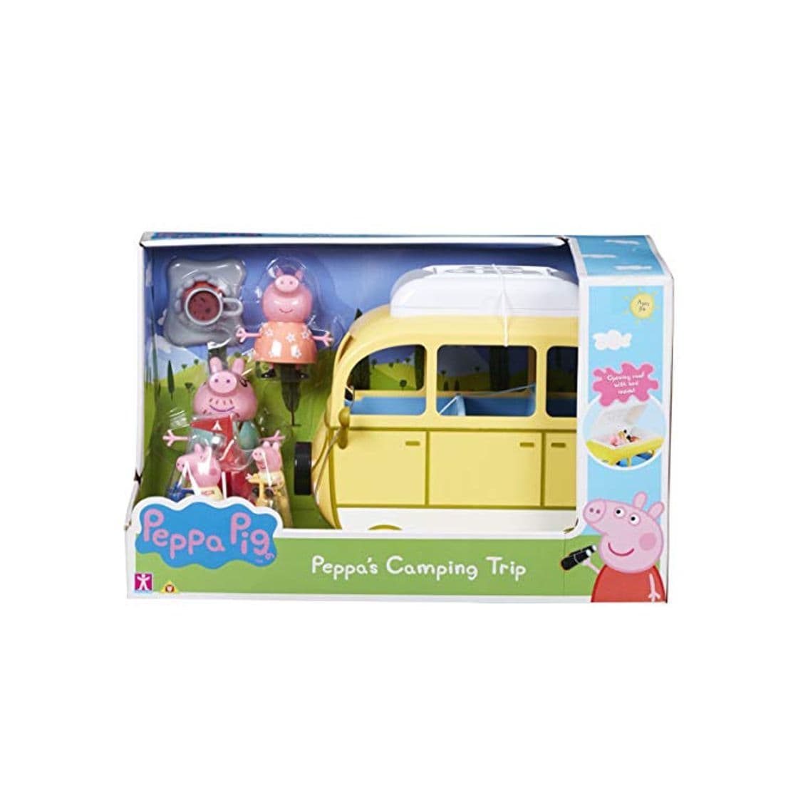 Product Peppa Pig 6922 Camping Trip PLAYSET, Multi Juego DE Viaje, Multicolor, 0