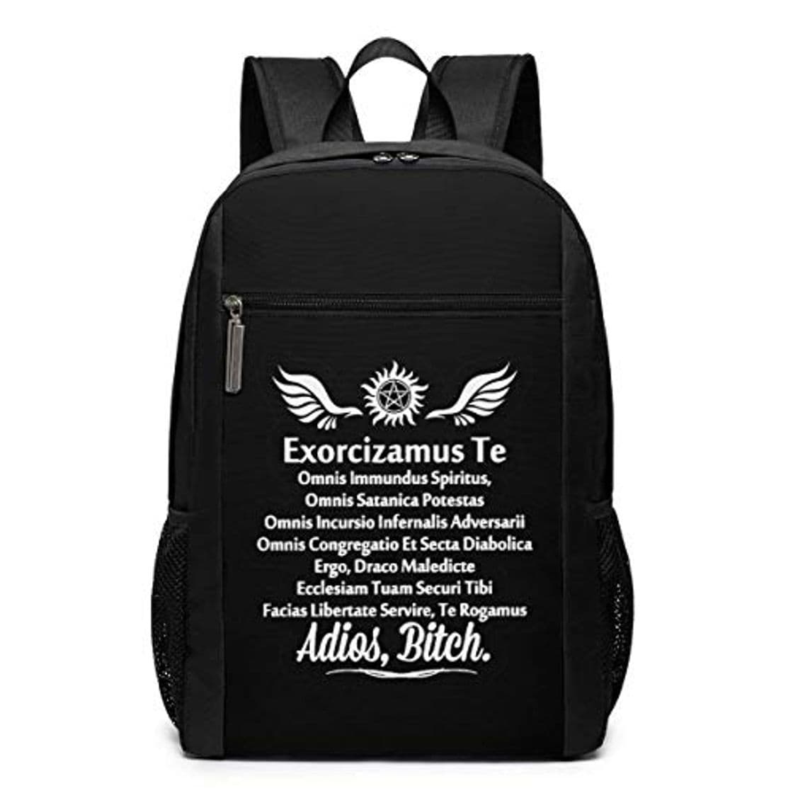 Fashion Mochila Mochila de Viaje Supernatural Exorcism Adios Bitch Backpack Laptop Backpack School Bag Travel Backpack 17 Inch