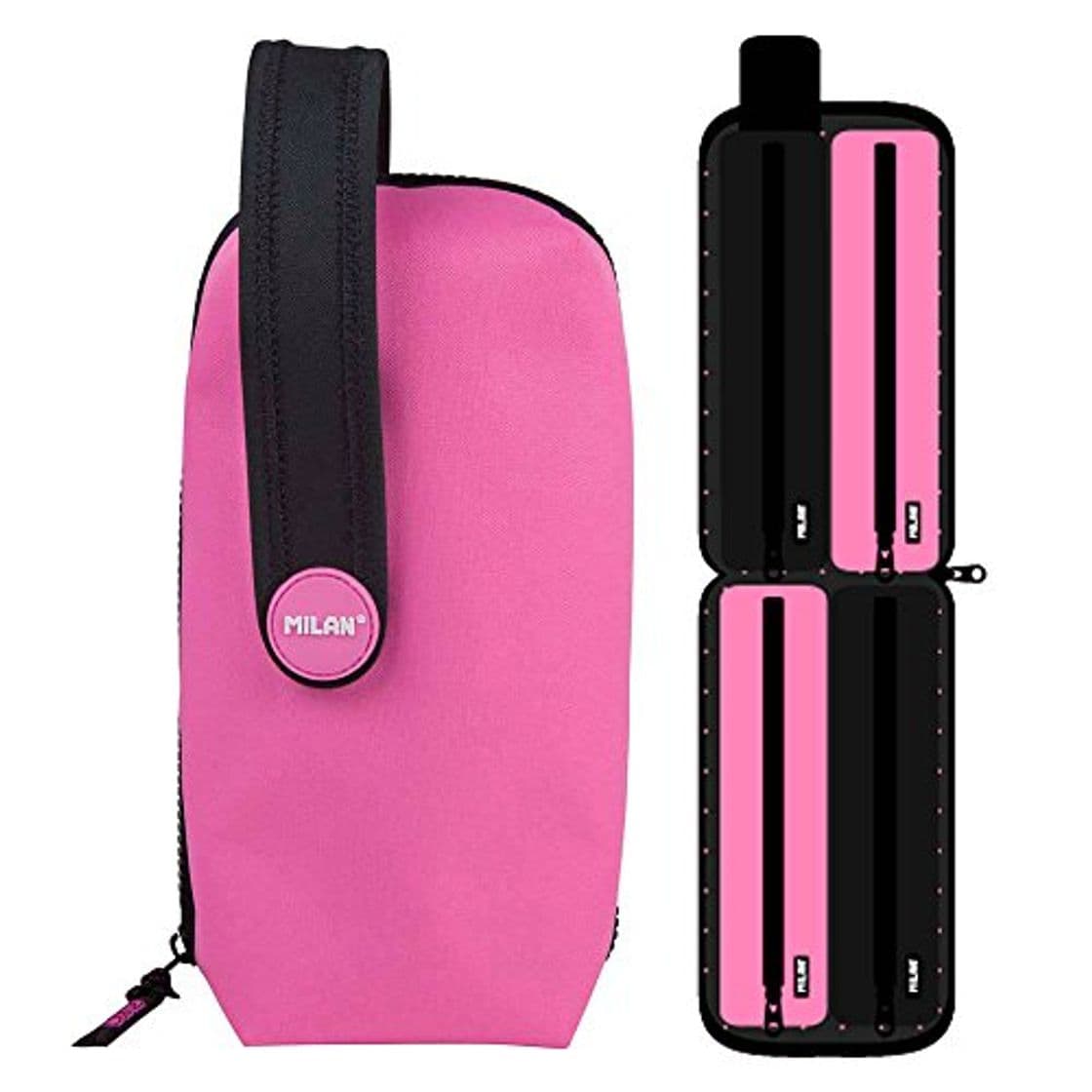 Fashion Estuche Milan Fluo Pink Handly Multipencilcase 31 Piezas