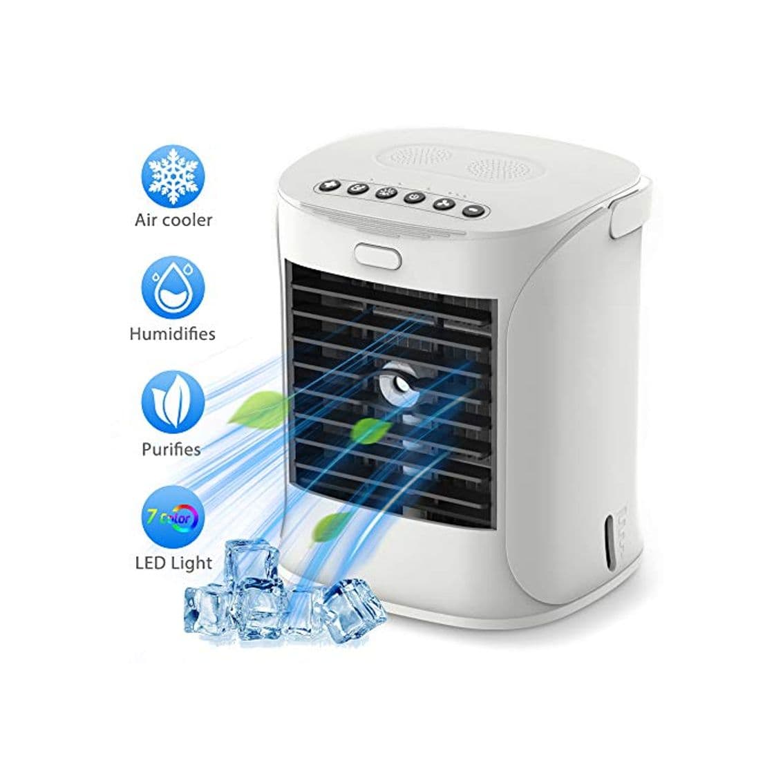 Product Mini Enfriador Portátil USB Aire Acondicionado con 4 en 1 Ventilador Purificador