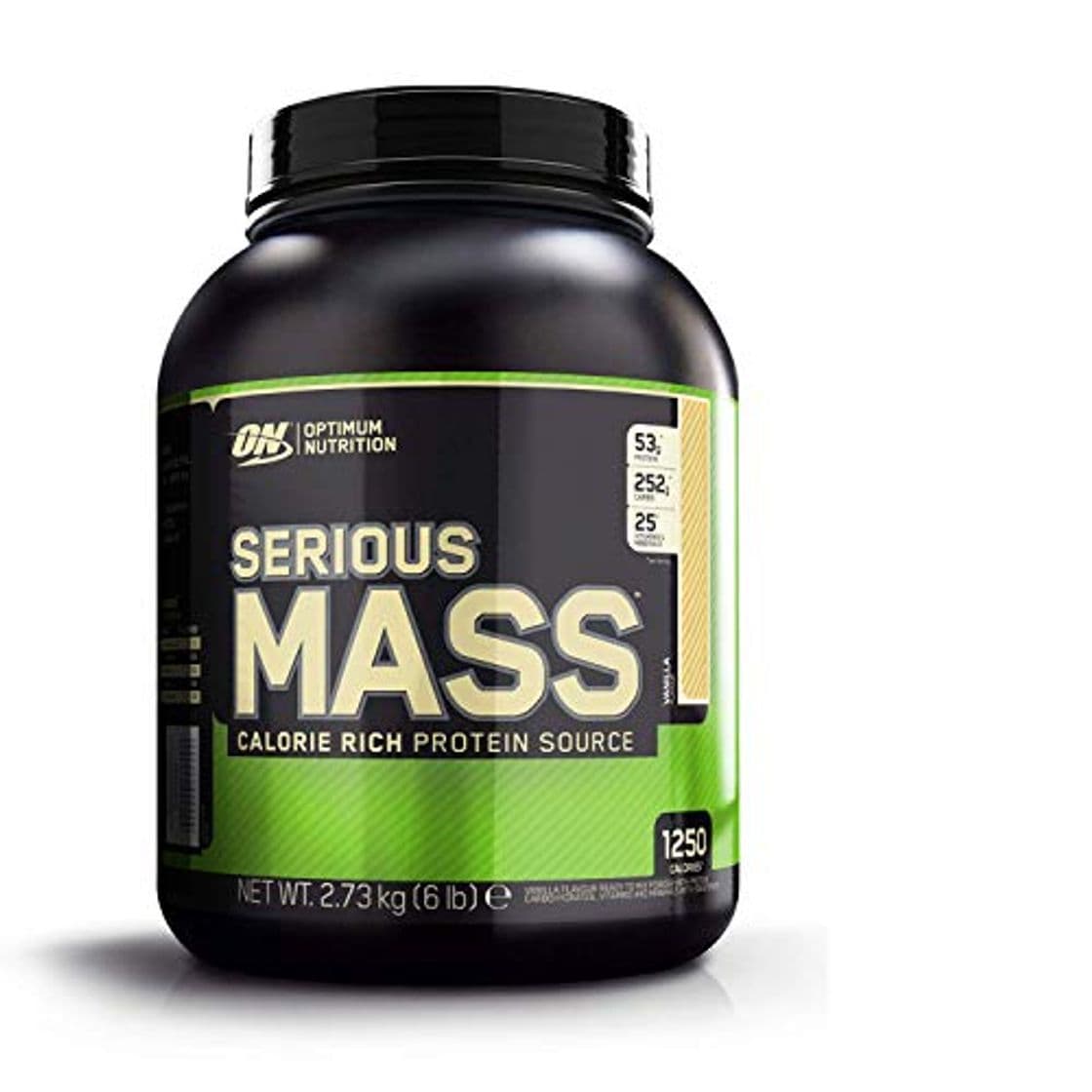 Producto Optimum Nutrition ON Serious Mass proteina en polvo mass gainer alto en