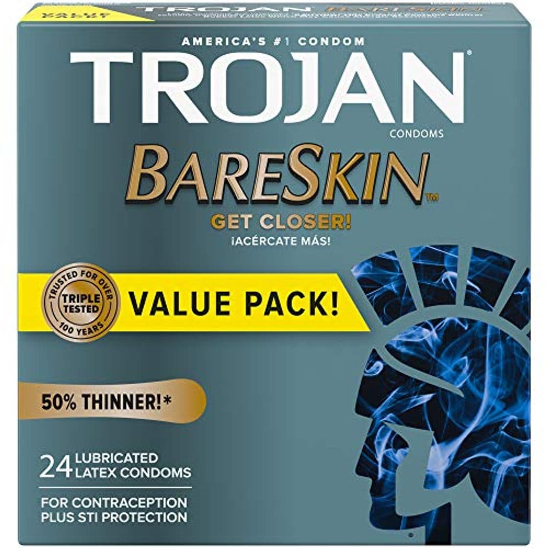 Product Trojan Condom Sensitivity Bareskin Lubricated