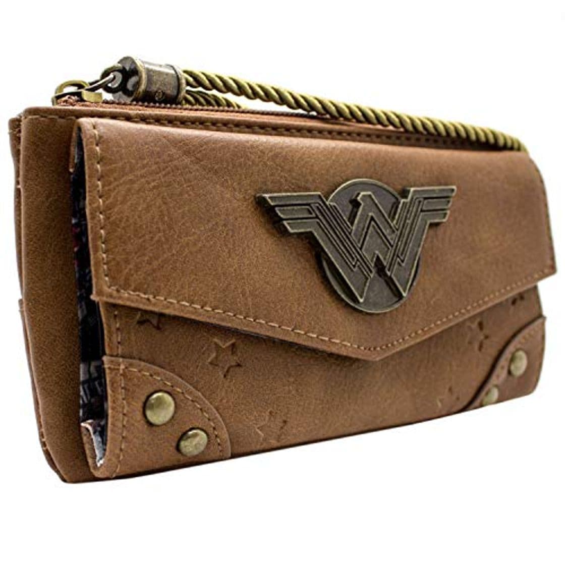 Fashion Cartera de DC Wonder Woman Mochila comica Marrón