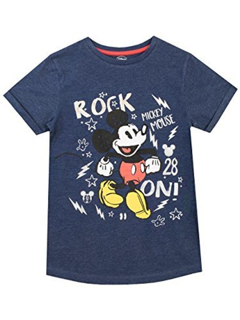 Place Disney Camiseta para niño Mickey Mouse Azul 4-5 Años