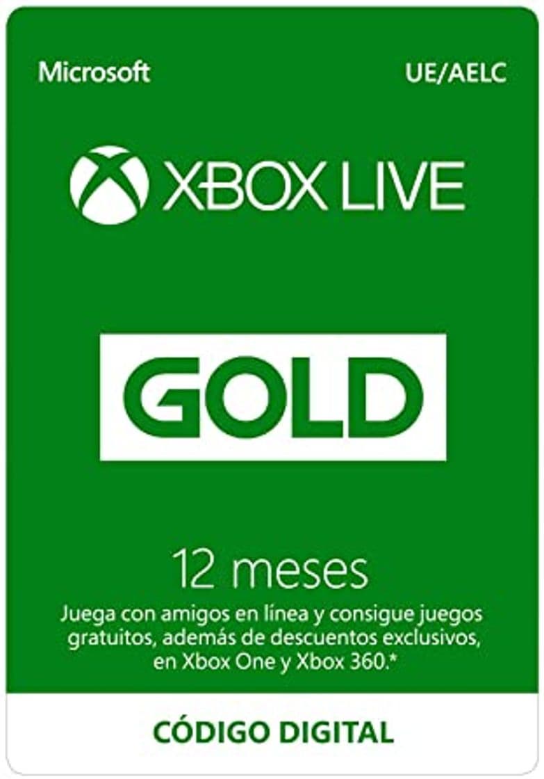 Producto Suscripción Xbox Live Gold