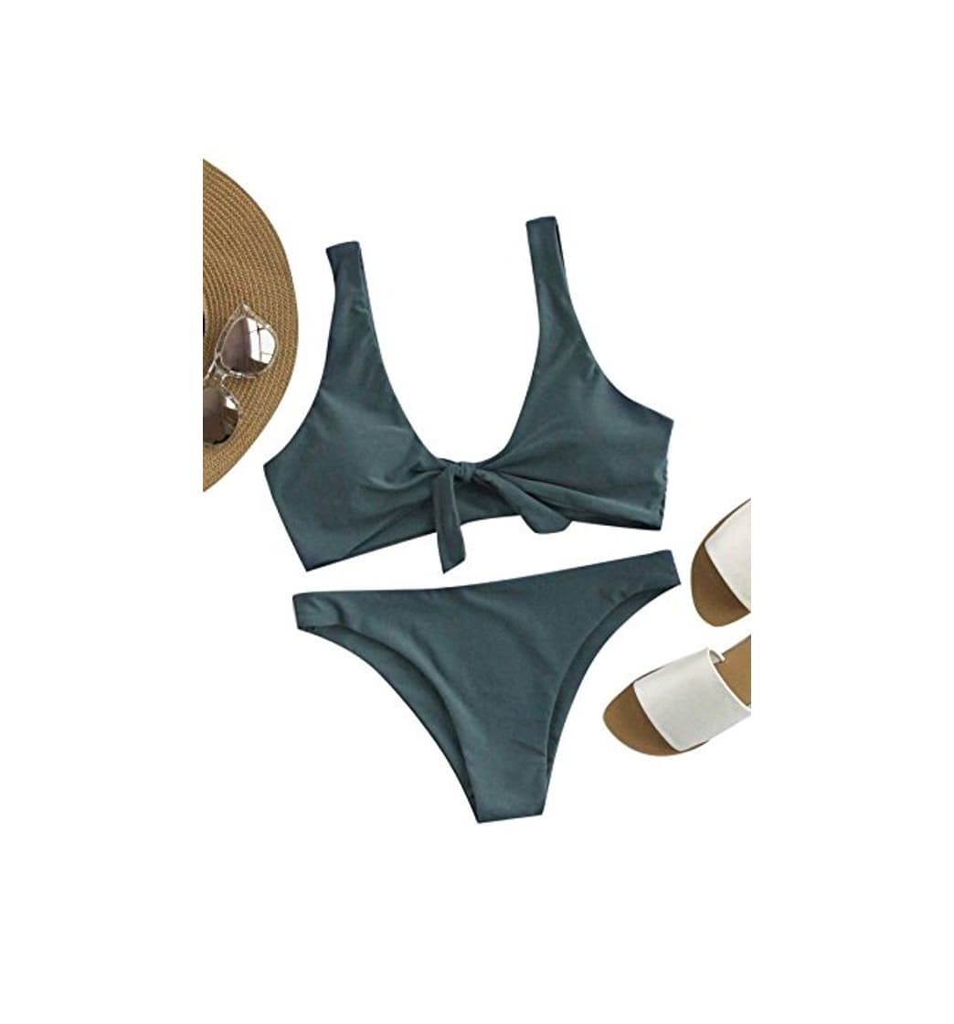 Product SOLYHUX Mujer Ropa de Baño Vestido de Playa Set Biquini Con Cordón