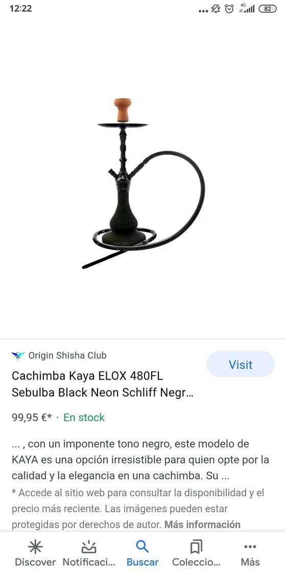 Fashion Cachimba Kaya SPN 480 Black Neon - Hispacachimba