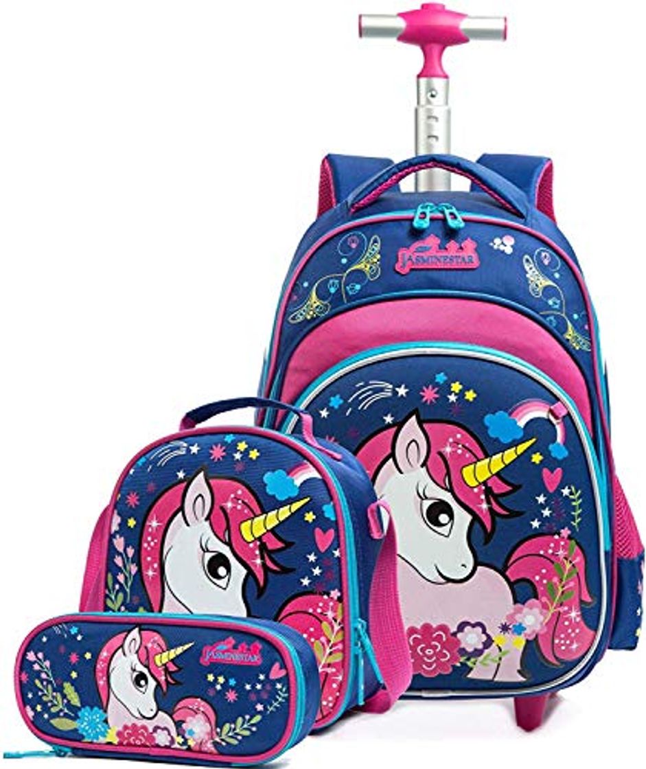 Producto Unicornio Mochila Escolar con Ruedas