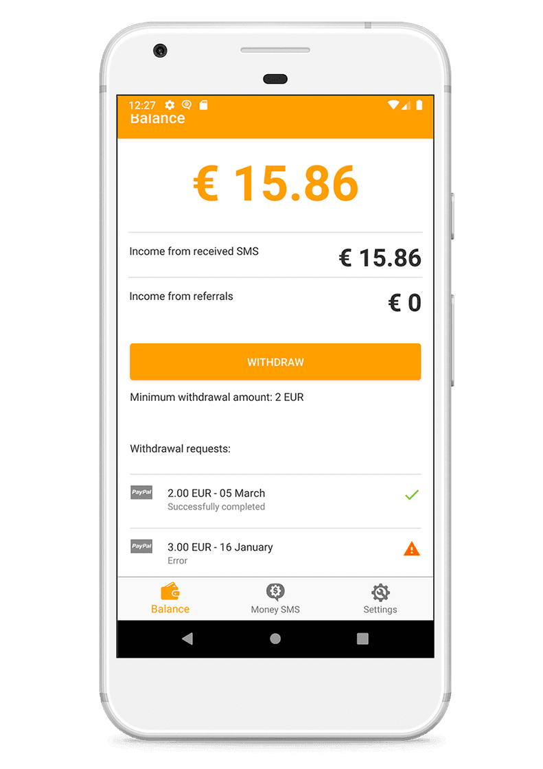 App Hacer dinero en línea – La app de Money SMS para Android