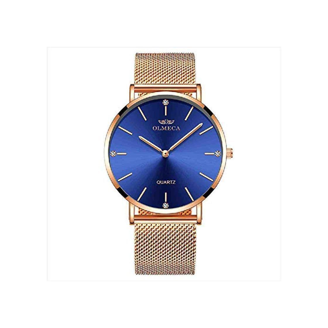 Moda SWJM Reloj de Oro Rosa Mujer