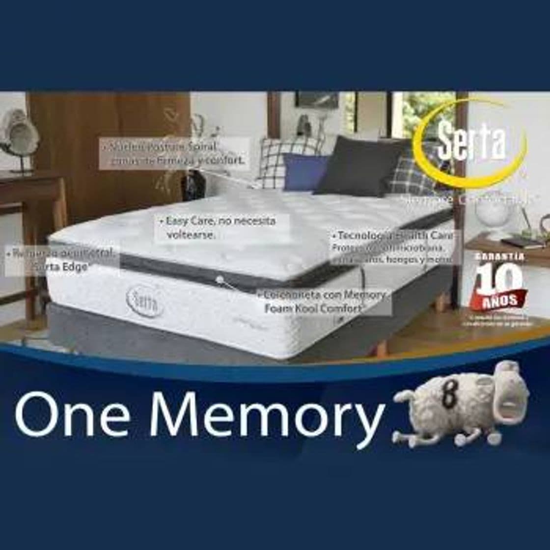 Moda Colchón Serta Matrimonial Memory Foam | Sam's Club