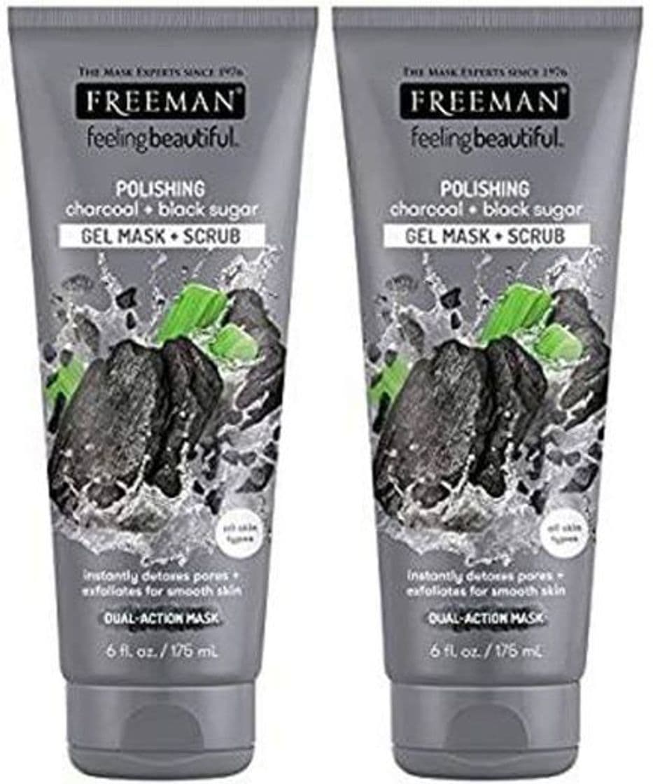 Fashion Freeman mascarilla en gel+exfoliante con carbón y azucar