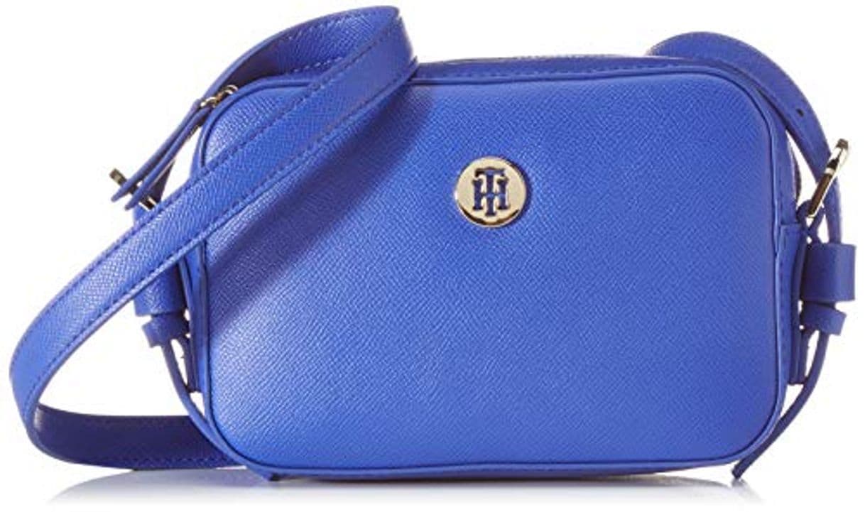 Moda Tommy Hilfiger - Classic Saffiano Camera Bag, Bolsos bandolera Mujer, Azul