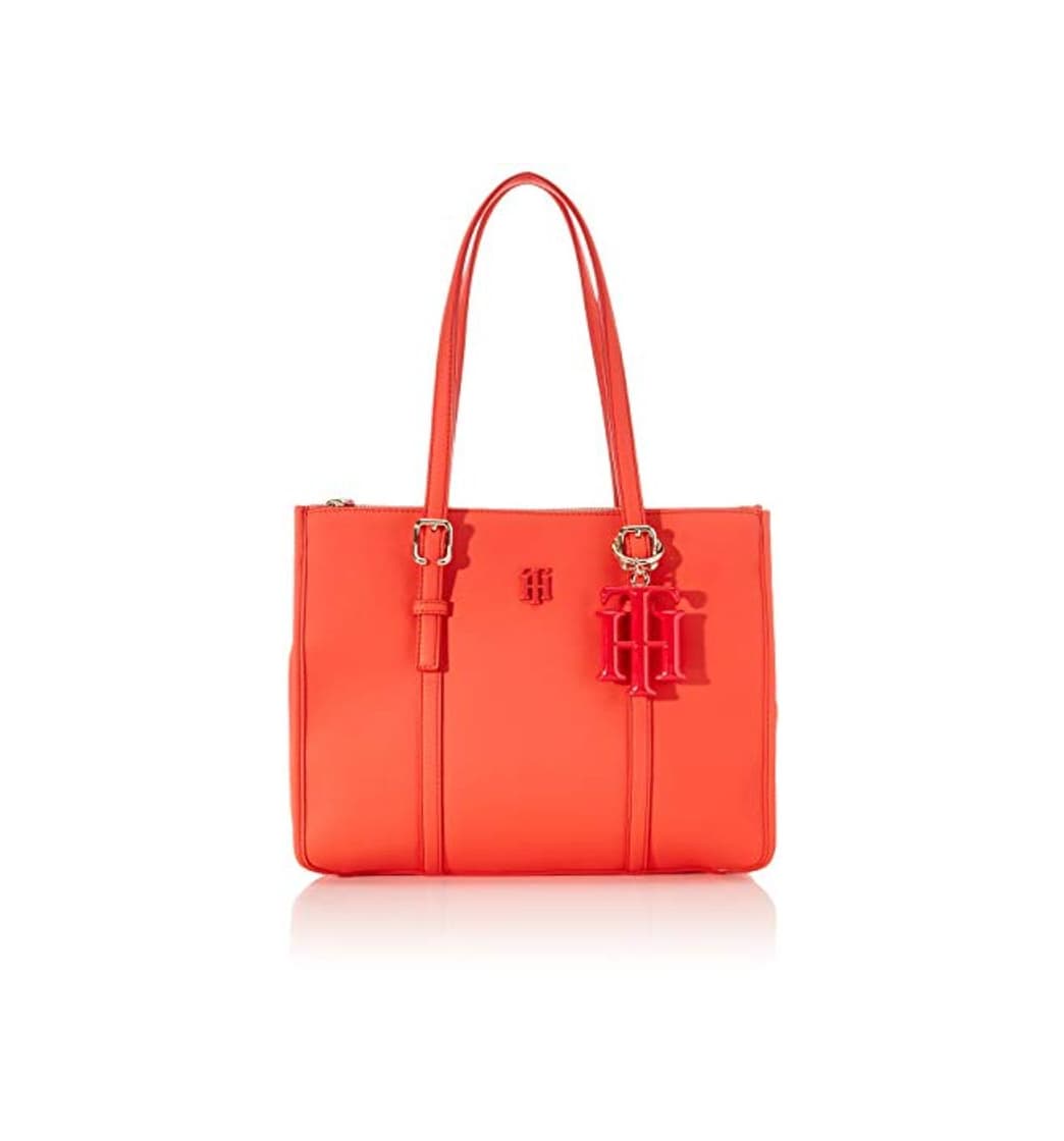 Moda Tommy Hilfiger - Th Chic Small Satchel, Bolsos maletín Mujer, Naranja