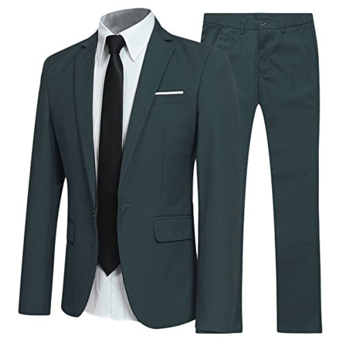 Fashion Traje de 2 piezas para hombre compuesto por chaqueta y pantalones