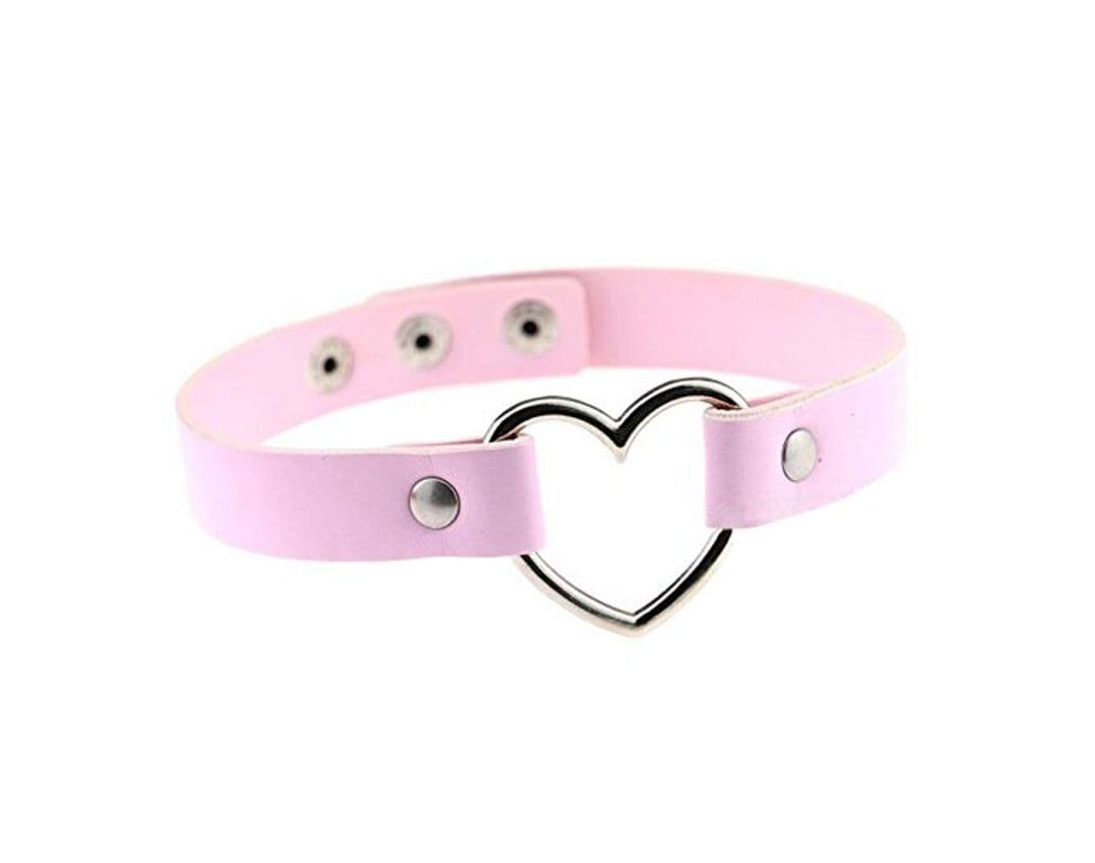 Producto Gysad PU Collares Cortos Forma de corazón Choker Punk Collares Mujer Joven