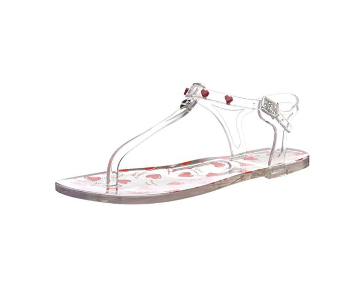 Producto Love Moschino San.lod.gomma10 PVC, Zapatos con Tacon y Tira Vertical para Mujer,