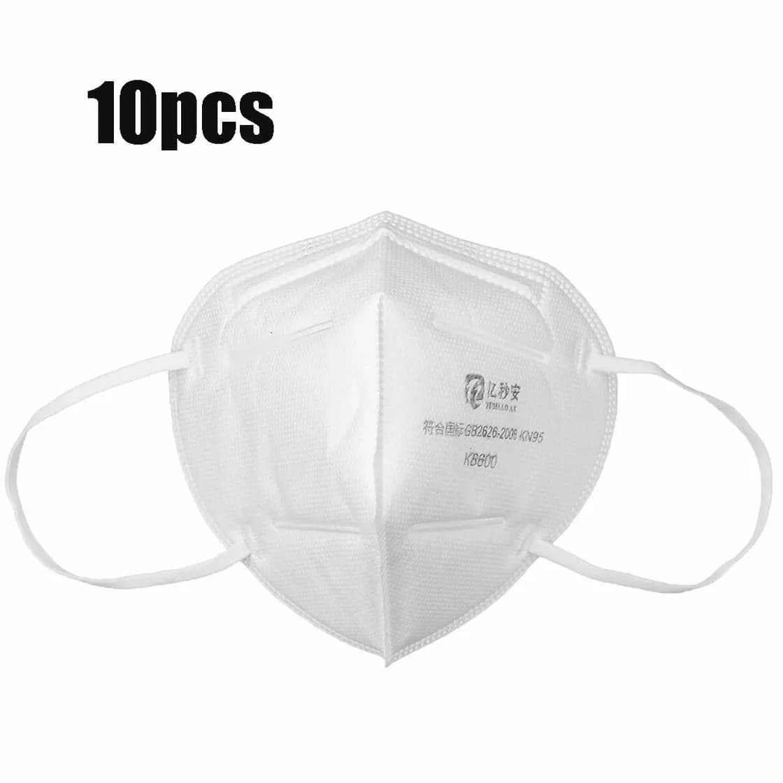 Product 10pcs kn95 3d foldable face masks 4-layer dustproof non-woven air