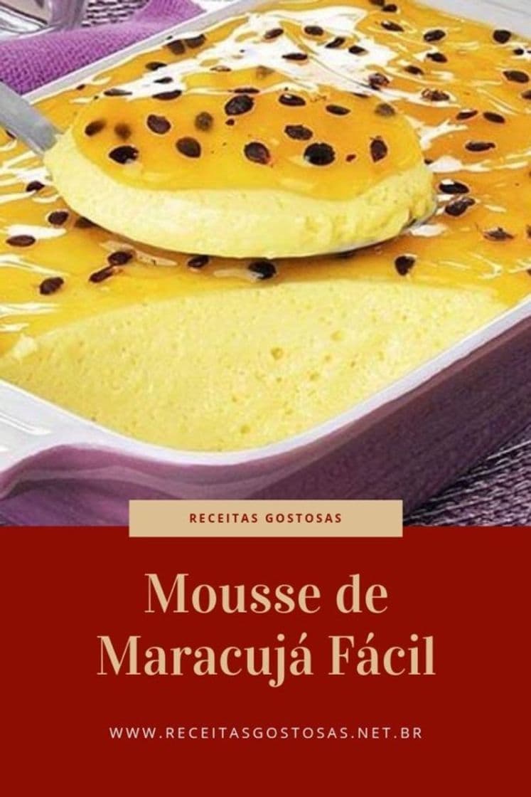 Fashion Receita de Mousse de Maracujá