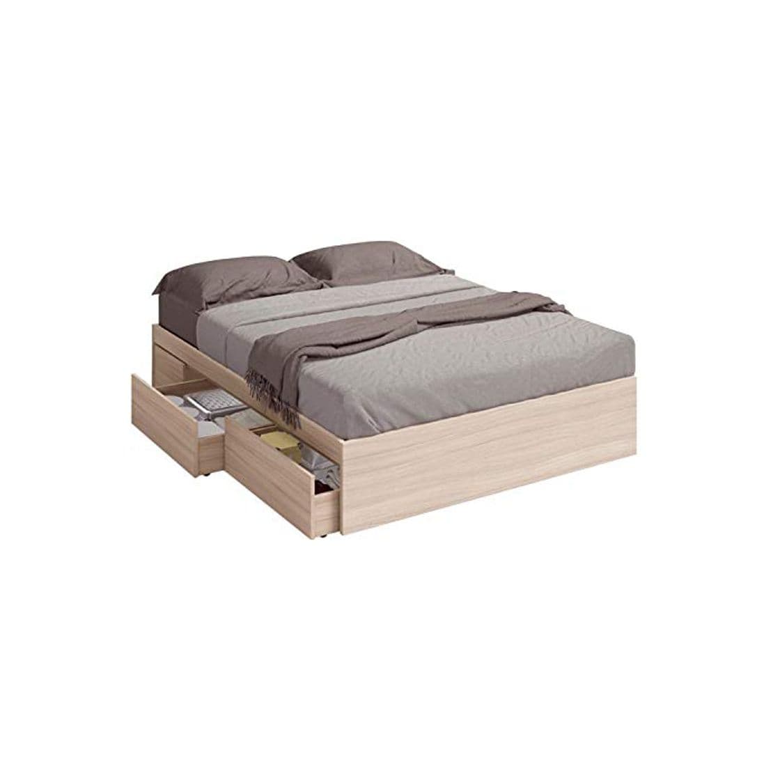 Elemento de la categoría hogar Habitdesign 006088W - Cama con 4 cajones para somier de 150 x