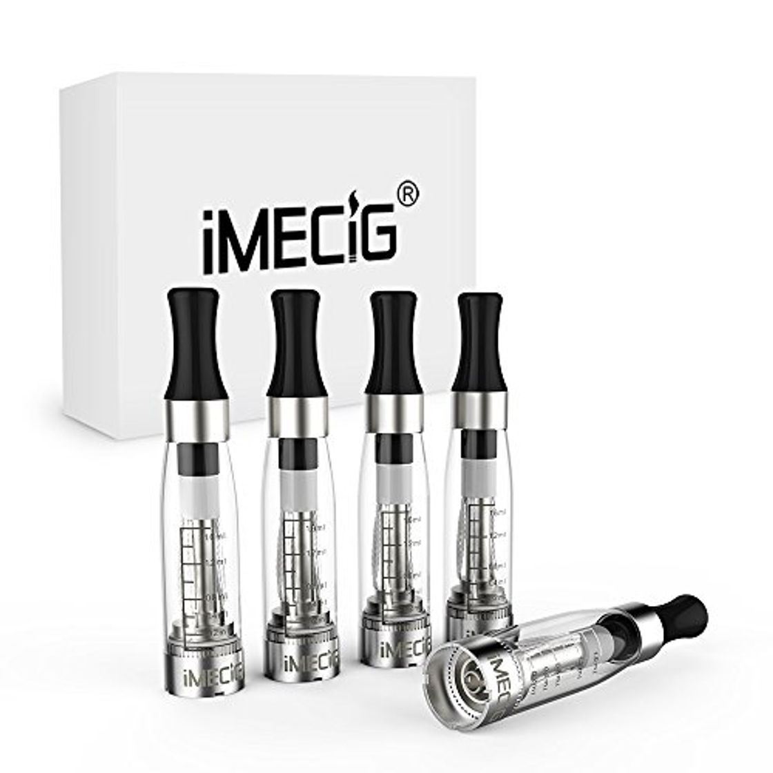 Lugar IMECIG® 5 x CE4 Transparente Claro Vapor Atomizador para E-Cig Clearomizer para