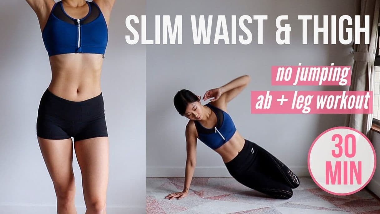 Moda 30 min SLIM WAIST & THIGH: No Jumping AB + LEG Workout ...