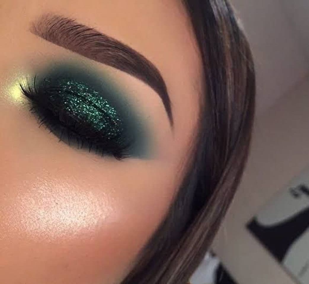 Moda Dark green + glitter ✨ 